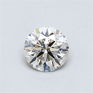 Picture of Natural Diamond 0.55 Carats, Round with Very Good Cut, J Color, VS2 Clarity and Certified by GIA