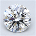 Natural Diamond 1.70 Carats, Round with Excellent Cut, F Color, SI1 Clarity and Certified by GIA