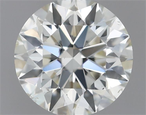 Picture of Natural Diamond 0.52 Carats, Round with Excellent Cut, I Color, VS2 Clarity and Certified by IGI