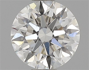 Picture of Natural Diamond 0.45 Carats, Round with Excellent Cut, I Color, VS2 Clarity and Certified by GIA