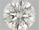 Natural Diamond 0.44 Carats, Round with Excellent Cut, K Color, SI1 Clarity and Certified by GIA