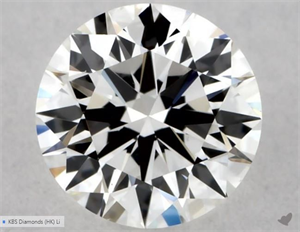 Picture of Natural Diamond 0.40 Carats, Round with Excellent Cut, G Color, VS2 Clarity and Certified by GIA