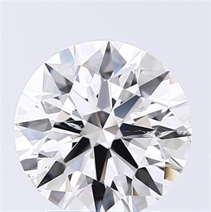 Picture of Natural Diamond 2.01 Carats, Round with Excellent Cut, E Color, SI2 Clarity and Certified by GIA