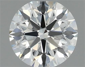 Picture of Natural Diamond 0.43 Carats, Round with Excellent Cut, I Color, VVS1 Clarity and Certified by GIA