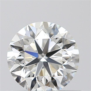 Picture of Natural Diamond 0.50 Carats, Round with Very Good Cut, I Color, VS1 Clarity and Certified by GIA