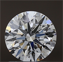 Natural Diamond 1.24 Carats, Round with Excellent Cut, D Color, IF Clarity and Certified by GIA