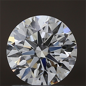 Picture of Natural Diamond 1.24 Carats, Round with Excellent Cut, D Color, IF Clarity and Certified by GIA