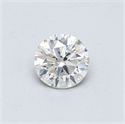 Natural Diamond 0.44 Carats, Round with Very Good Cut, I Color, SI2 Clarity and Certified by GIA