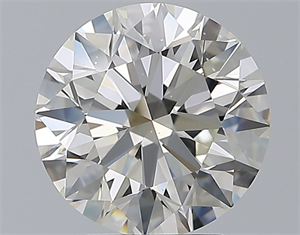 Picture of Natural Diamond 3.01 Carats, Round with Excellent Cut, I Color, VS1 Clarity and Certified by GIA