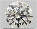 Natural Diamond 0.50 Carats, Round with Very Good Cut, J Color, VS2 Clarity and Certified by GIA