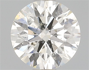 Picture of Natural Diamond 0.50 Carats, Round with Excellent Cut, K Color, I1 Clarity and Certified by GIA