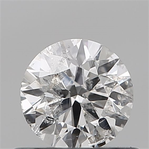 Picture of Natural Diamond 0.50 Carats, Round with Excellent Cut, F Color, I1 Clarity and Certified by IGI