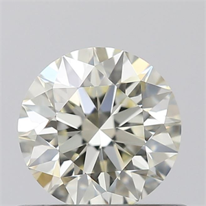 Picture of Natural Diamond 0.53 Carats, Round with Excellent Cut, K Color, VVS2 Clarity and Certified by IGI