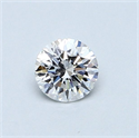 Natural Diamond 0.43 Carats, Round with Very Good Cut, D Color, VS2 Clarity and Certified by GIA