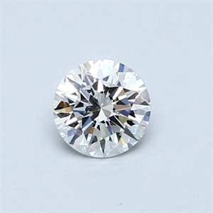 Picture of Natural Diamond 0.43 Carats, Round with Very Good Cut, D Color, VS2 Clarity and Certified by GIA