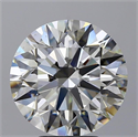 Natural Diamond 5.02 Carats, Round with Excellent Cut, J Color, SI1 Clarity and Certified by GIA