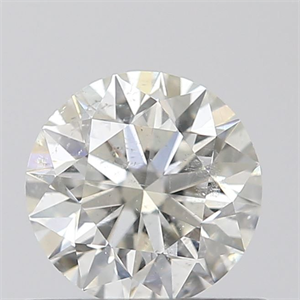 Picture of Natural Diamond 0.55 Carats, Round with Excellent Cut, H Color, SI2 Clarity and Certified by IGI