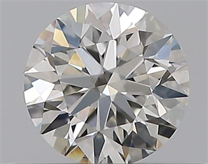 Picture of Natural Diamond 0.40 Carats, Round with Excellent Cut, H Color, SI1 Clarity and Certified by GIA