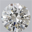 Natural Diamond 2.50 Carats, Round with Excellent Cut, I Color, VVS2 Clarity and Certified by IGI