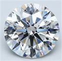 Natural Diamond 4.70 Carats, Round with Excellent Cut, H Color, VS2 Clarity and Certified by GIA