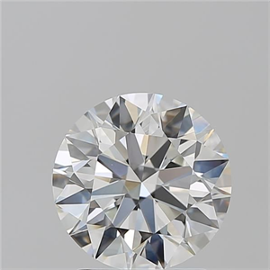 Picture of Natural Diamond 2.03 Carats, Round with Excellent Cut, H Color, VS1 Clarity and Certified by GIA