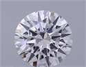 Natural Diamond 0.41 Carats, Round with Excellent Cut, F Color, SI2 Clarity and Certified by GIA