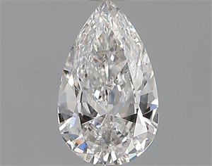 Picture of Natural Diamond 0.56 Carats, Pear with  Cut, D Color, SI2 Clarity and Certified by GIA