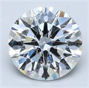 Natural Diamond 2.06 Carats, Round with Very Good Cut, G Color, SI2 Clarity and Certified by GIA