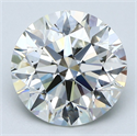 Natural Diamond 2.37 Carats, Round with Excellent Cut, I Color, SI1 Clarity and Certified by GIA