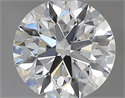 Natural Diamond 0.43 Carats, Round with Excellent Cut, F Color, IF Clarity and Certified by GIA