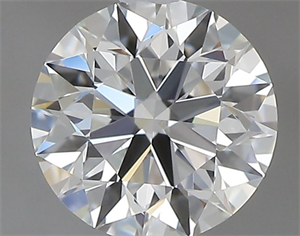 Picture of Natural Diamond 0.43 Carats, Round with Excellent Cut, F Color, IF Clarity and Certified by GIA