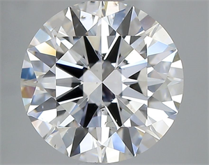 Picture of Natural Diamond 2.04 Carats, Round with Excellent Cut, F Color, SI2 Clarity and Certified by GIA