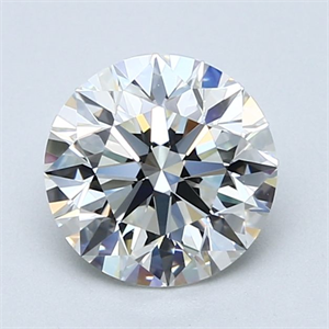 Picture of Natural Diamond 1.83 Carats, Round with Excellent Cut, I Color, VVS2 Clarity and Certified by GIA