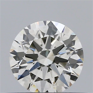 Picture of Natural Diamond 0.40 Carats, Round with Excellent Cut, J Color, VS1 Clarity and Certified by GIA