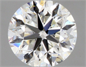 Natural Diamond 0.50 Carats, Round with Very Good Cut, J Color, VS1 Clarity and Certified by GIA