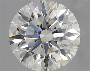 Picture of Natural Diamond 1.90 Carats, Round with Excellent Cut, I Color, SI2 Clarity and Certified by GIA