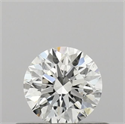 Natural Diamond 0.40 Carats, Round with Excellent Cut, F Color, VS2 Clarity and Certified by GIA