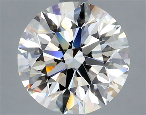 Picture of Natural Diamond 2.30 Carats, Round with Excellent Cut, K Color, VVS2 Clarity and Certified by GIA