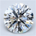 Natural Diamond 2.09 Carats, Round with Excellent Cut, E Color, VS2 Clarity and Certified by GIA