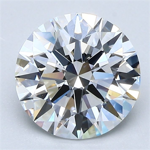 Picture of Natural Diamond 2.09 Carats, Round with Excellent Cut, E Color, VS2 Clarity and Certified by GIA