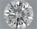 Natural Diamond 0.50 Carats, Round with Excellent Cut, H Color, SI2 Clarity and Certified by GIA