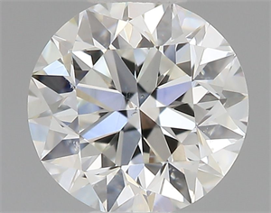 Picture of Natural Diamond 0.40 Carats, Round with Very Good Cut, H Color, SI1 Clarity and Certified by GIA