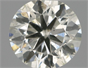 Natural Diamond 0.40 Carats, Round with Very Good Cut, I Color, SI2 Clarity and Certified by IGI