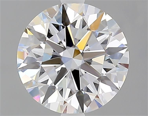 Picture of Natural Diamond 2.01 Carats, Round with Excellent Cut, D Color, VVS2 Clarity and Certified by GIA