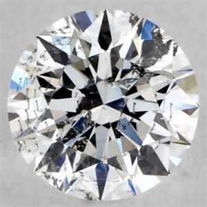 Picture of Natural Diamond 0.40 Carats, Round with Excellent Cut, F Color, I1 Clarity and Certified by GIA