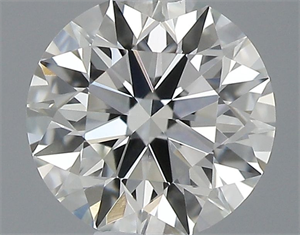 Picture of Natural Diamond 0.41 Carats, Round with Excellent Cut, J Color, VVS2 Clarity and Certified by GIA