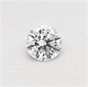 Natural Diamond 1.56 Carats, Round with Excellent Cut, D Color, VS2 Clarity and Certified by GIA