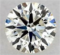 Natural Diamond 0.40 Carats, Round with Very Good Cut, K Color, SI1 Clarity and Certified by GIA