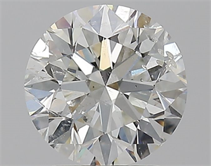 Picture of Natural Diamond 1.90 Carats, Round with Excellent Cut, I Color, SI2 Clarity and Certified by GIA