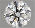 Natural Diamond 2.06 Carats, Round with Excellent Cut, G Color, VS2 Clarity and Certified by IGI